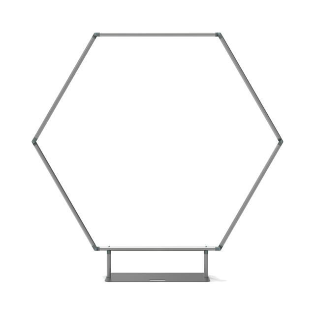 Hexagon Shape Tube Display Stands