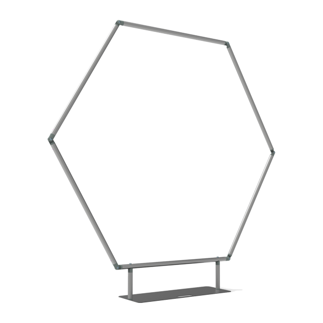 Hexagon Shape Tube Display Stands