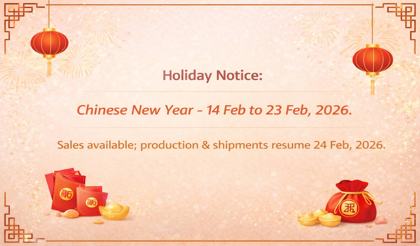 Chinese New Year 2026 Holiday Notice | Omnidisplay