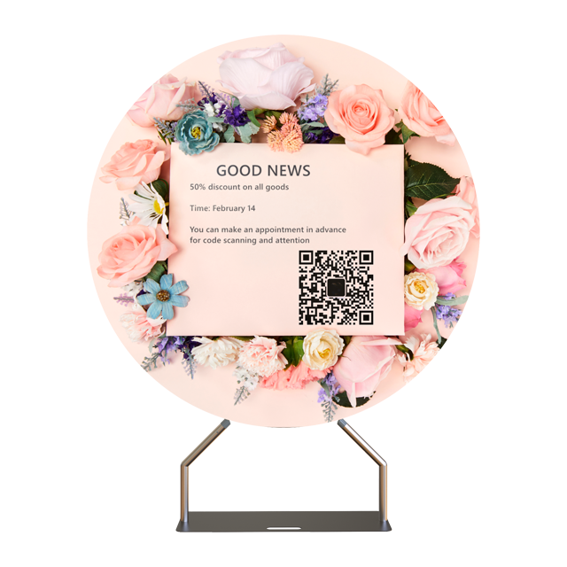 Round Shape Tube Display Stand