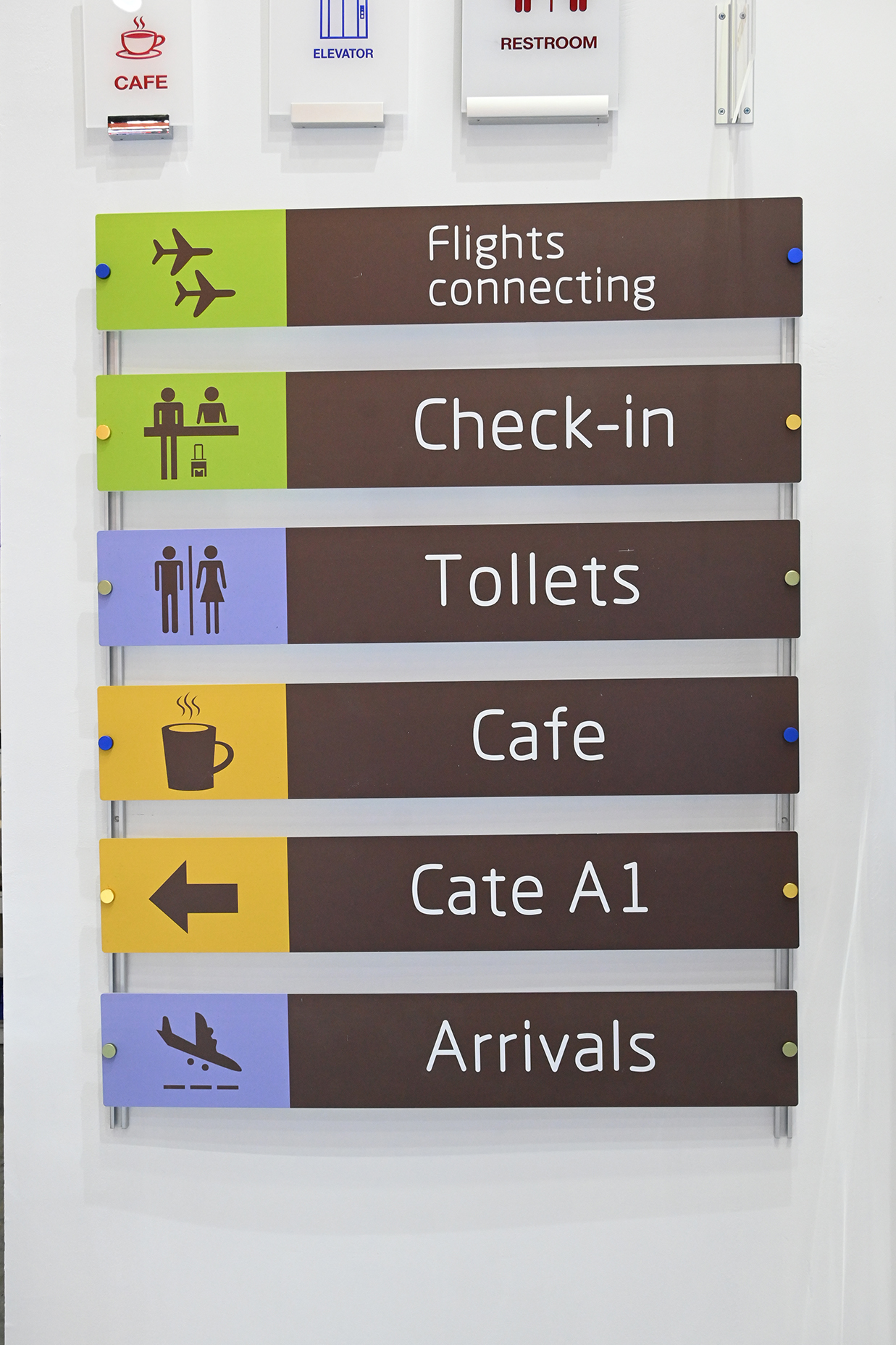 Sign Standoffs On Rails