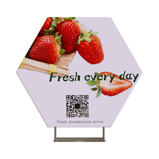 Hexagon Shape Tube Display Stands