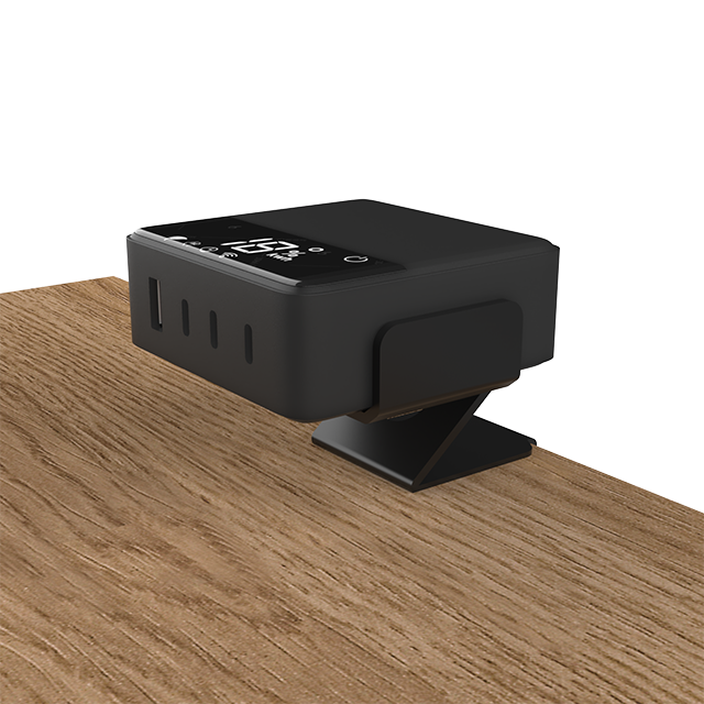 OT-SCAS-008 — 100W GaN Desk-Edge Clamp Charger — Perfect for Demo Counters & Hot-Desking