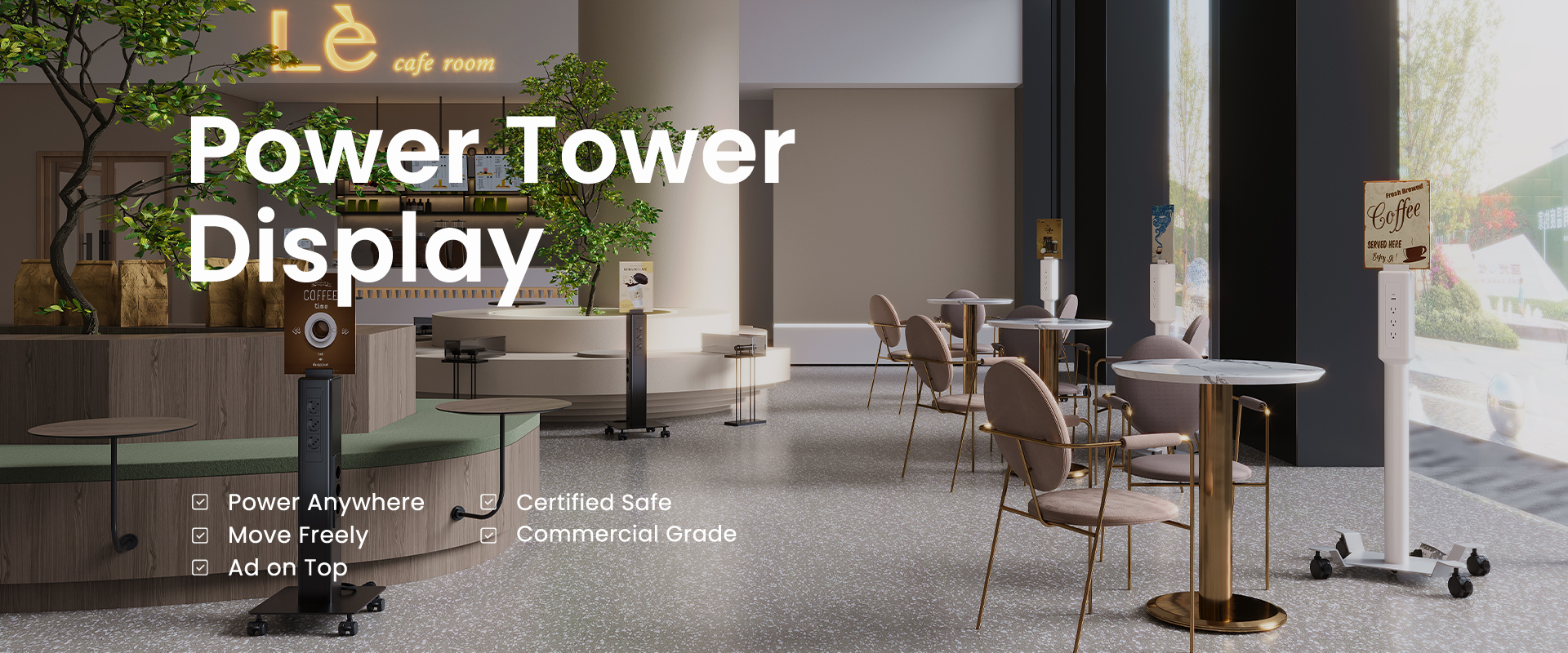 Power Tower Display Stand