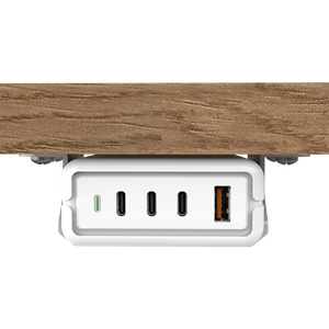 OT-SCAS-005 — 140W GaN Under-Desk Charger | Reliable Multi-Device Power for Demo Counters & Shared Spaces