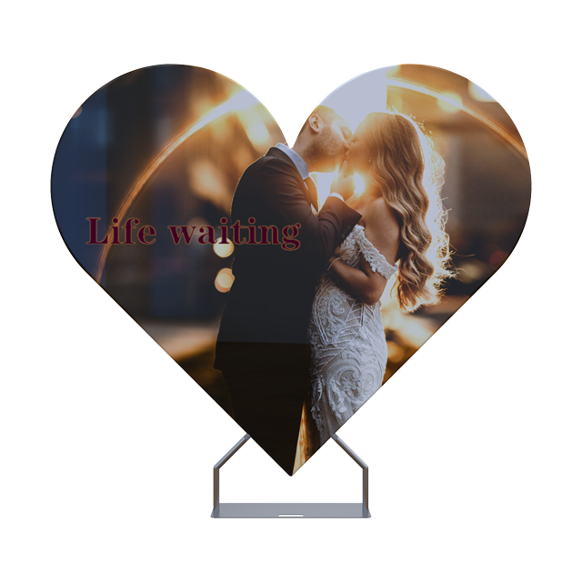 Wedding Heart Shape Tube Display Stands
