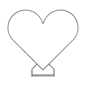 Wedding Heart Shape Tube Display Stands