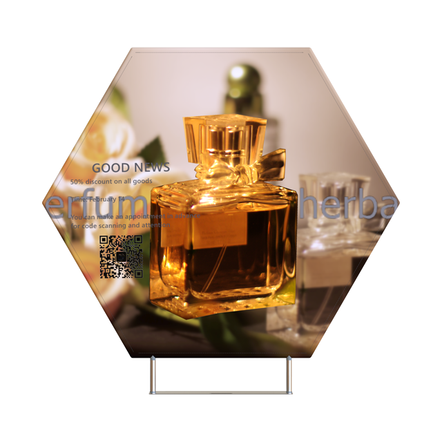 Hexagon Shape Tube Display Stands