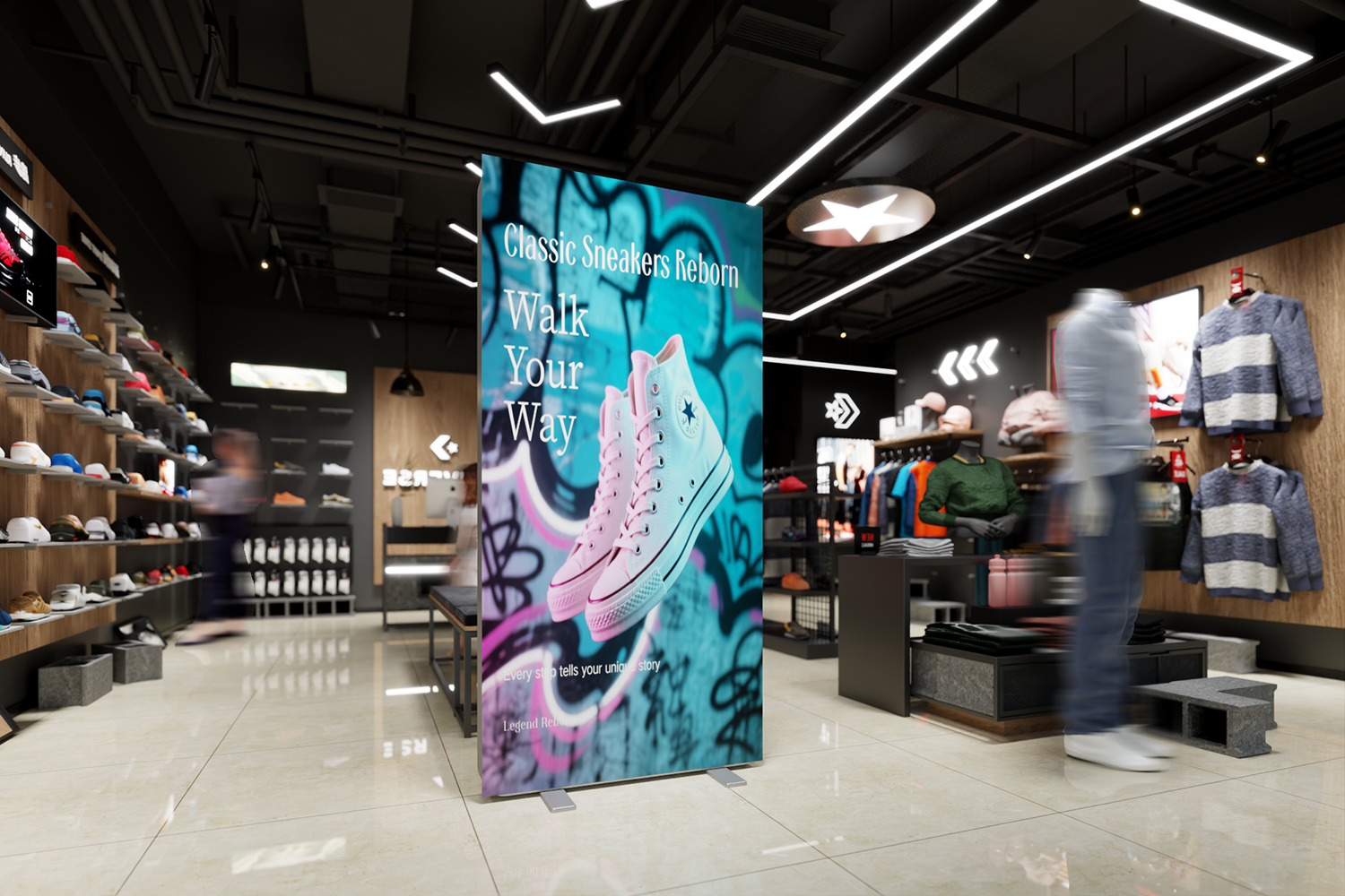 OM-FLB folding LED light box for exhibition displays