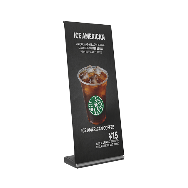 Omnidisplay LF80D wind-resistant easy-hang outdoor banner stand