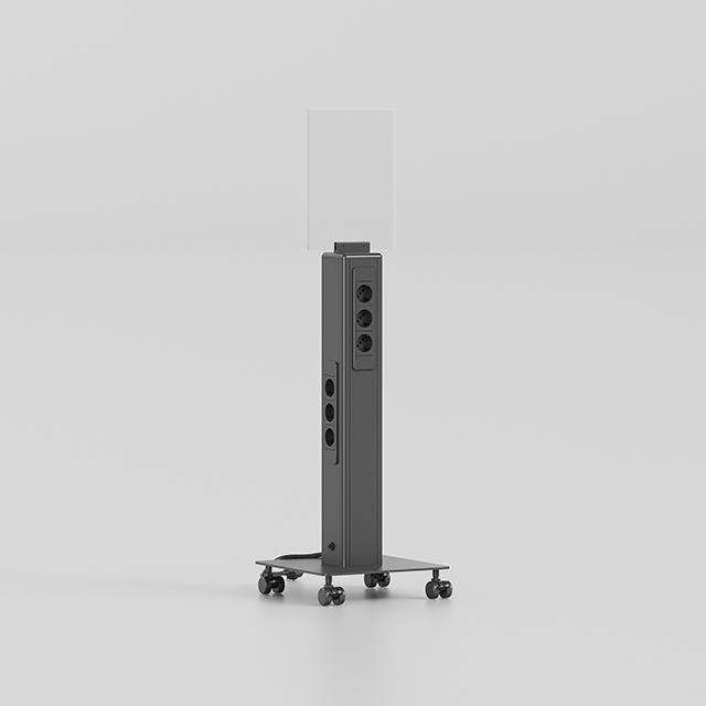 Omnidisplay PBK-D power tower charging station with advertising display