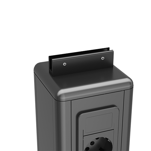 Omnidisplay PBK-D power tower charging station with advertising display