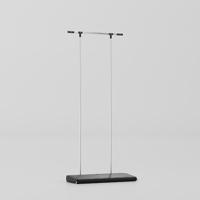 LF80D outdoor banner stand with water-fillable base